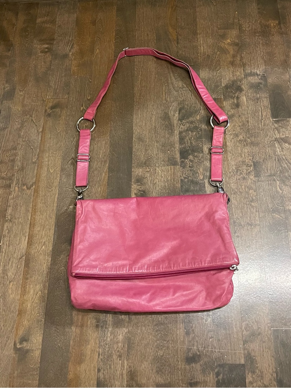 RUDSAK Pink Fold-Over Crossbody Bag